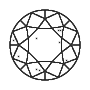 A diamond with an SI1-SI2 clarity rating