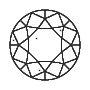 A diamond with an I2-I3 clarity rating