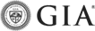 A brand logo with black text for "GIA" with their brand crest design