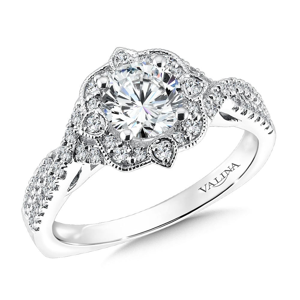 Vintage Inspired Diamond Mounting by Valina