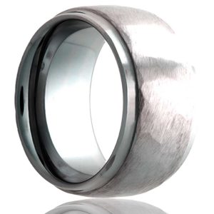 Tungsten Hammered Finish Comfort Fit Band