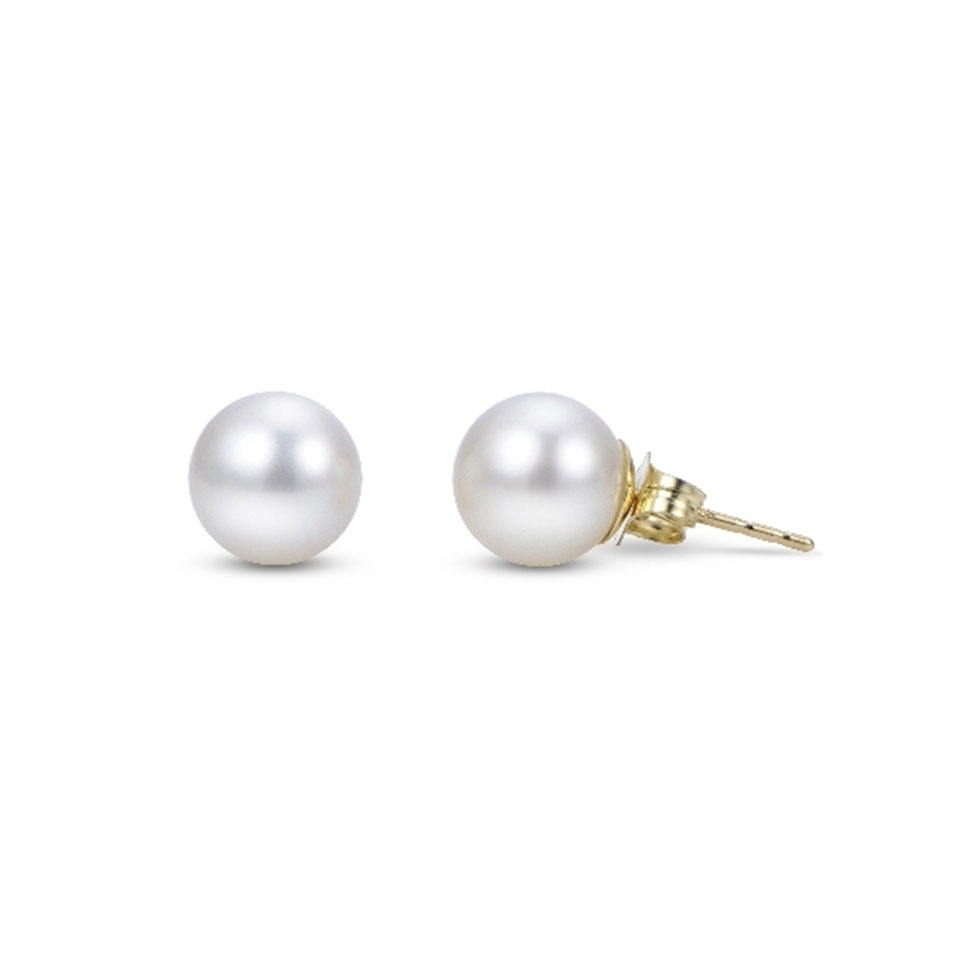 Round Freshwater Pearl Studs