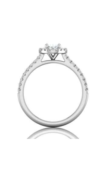 Oval Halo Engagement Ring Setting by Martin Flyer