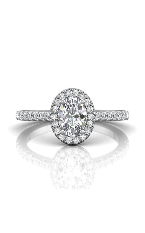 Oval Halo Engagement Ring Setting by Martin Flyer