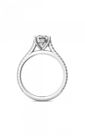 Micro Pave Cathedral Semi-Mount by Martin Flyer