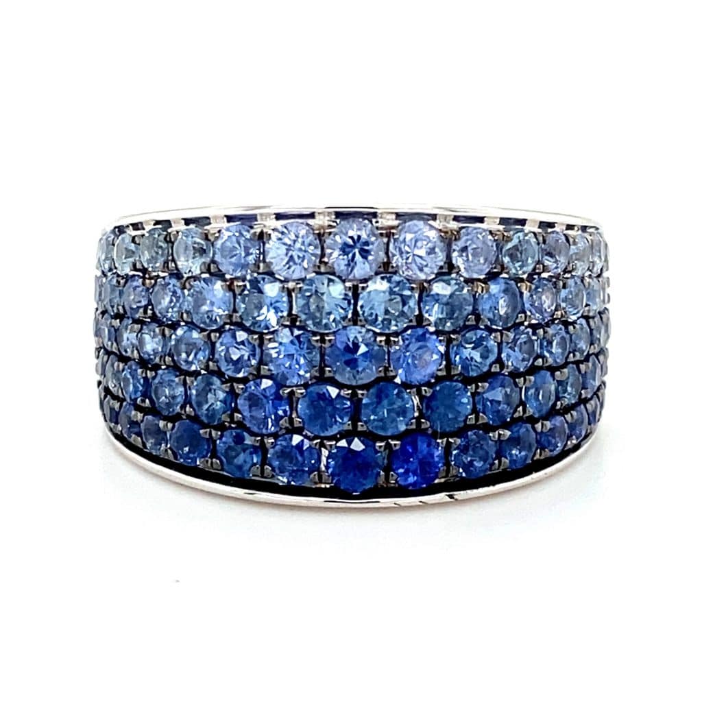Ombre Sapphire Pave Band by Le Vian