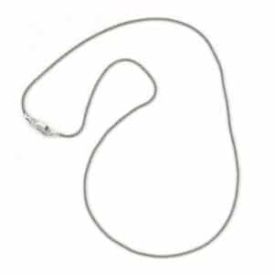 18" Oxidized Popcorn Link Chain in Sterling Silver by Samuel B.