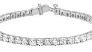 Lab-Grown Diamond Line Bracelet in 14k White Gold - 5ctw