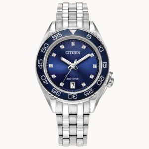 Dark Blue Eco-Drive Carson Watch