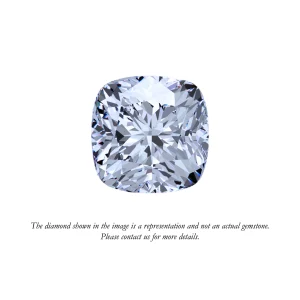 Placeholder image for a loose cushion-shaped diamond