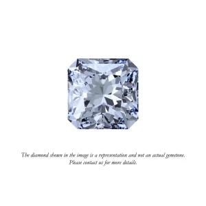 A placeholder image for a loose radiant-cut diamond