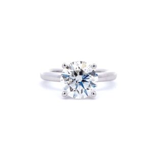Lab-Grown Diamond Solitaire Engagement Ring in 14k White Gold