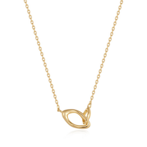 Wave Link Chain Necklace by Ania Haie - gold tone
