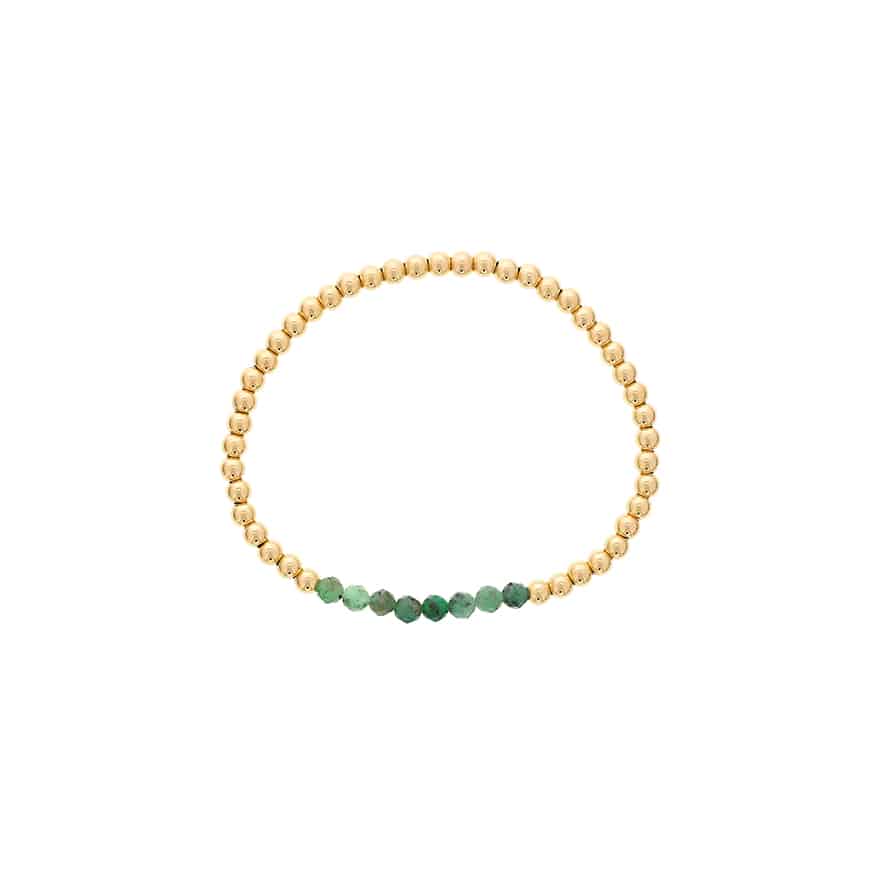 Shine Bright Emerald Stretch Bracelet by Dee Berkley