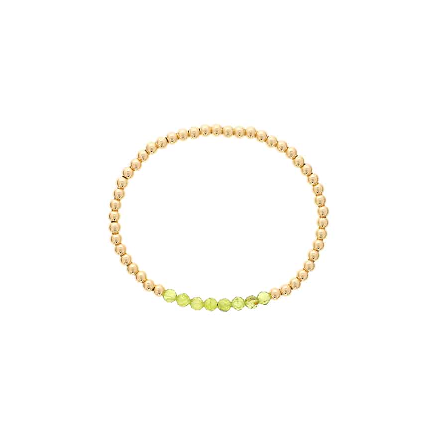 Shine Bright Peridot Stretch Bracelet by Dee Berkley