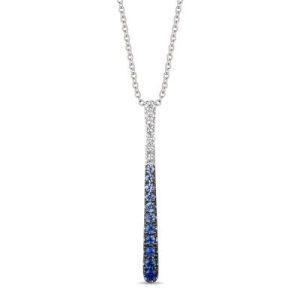 Ombre Sapphire Bar Pendant Necklace by Le Vian