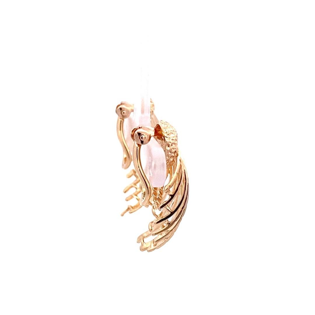 Estate Dan Frere Spray Design Climber Earrings