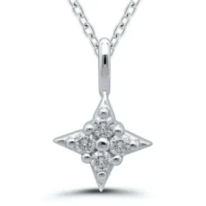 Diamond Cluster Star Necklace