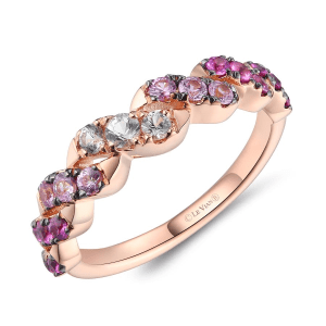 14K Rose Gold Ombre Pink Sapphire Ring by Le Vian