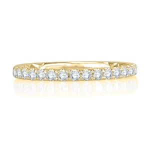 14K Yellow Gold 0.31ctw Diamond Wedding Band