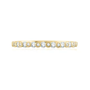 14K Yellow Gold 0.28ctw Diamond Wedding Band