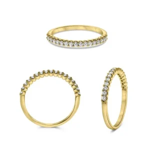 14K Yellow Gold 0.25ctw Diamond Wedding Band