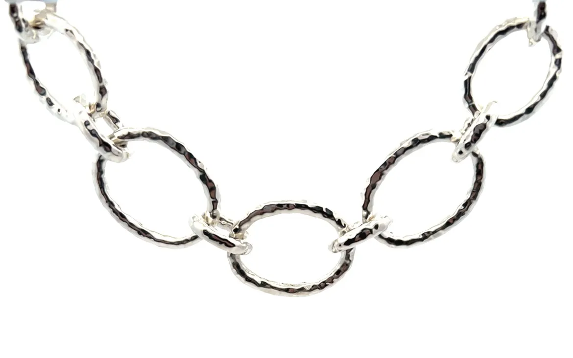 Estate Sterling Silver Ippolita Graduated Link Necklace