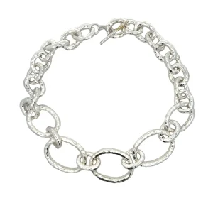 Estate Sterling Silver Ippolita Graduated Link Necklace