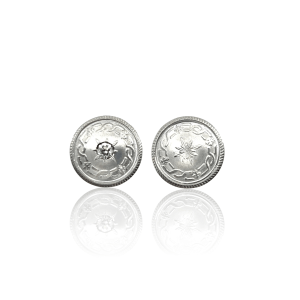 Estate 14K Gold & Platinum 0.20ctw Diamond Antique Cufflink Earrings