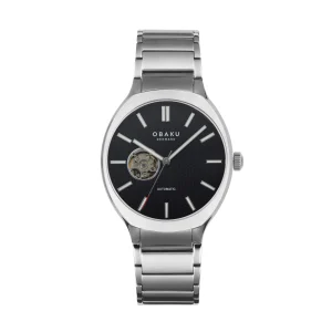 Styrke Black Steel Men's Watch by Obaku