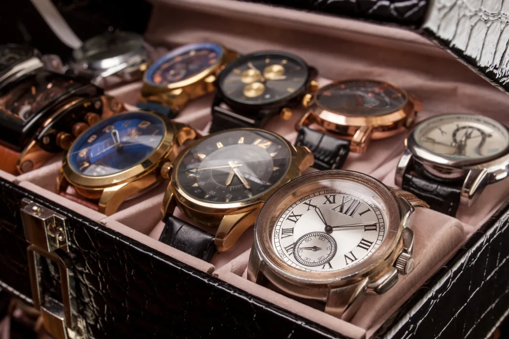 A collection of luxury watches