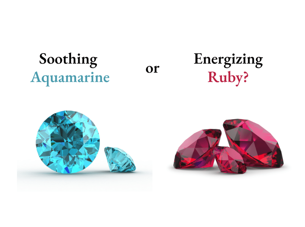Color psychology and jewelry comparison chart
