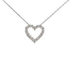 Lab-Grown Diamond Heart Necklace