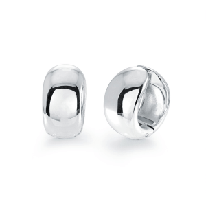 Stainless Steel 17mm Clip-on Hoop Earrings