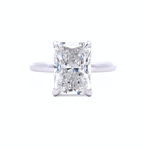 14K White Gold 3.81CTW Lab-Grown Radiant-Cut Diamond Solitaire Engagement Ring