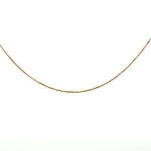 Estate 14K Yellow Gold 0.60MM Box Chain Necklace