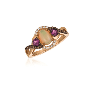 14K Rose Gold Opal
