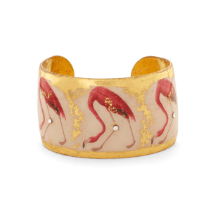 22K Gold Leaf Flamingo Cuff Bracelet by Evocateur