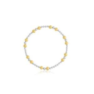 3-5MM Gold-Filled & Sterling Silver Bead Station Bracelet by Dee Berkley