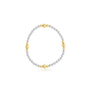 4-6MM Gold-Filled & Sterling Silver Bead Station Bracelet by Dee Berkley