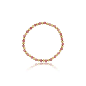 4MM Garnet & Gold-Filled Bead Stretch Bracelet by Dee Berkley