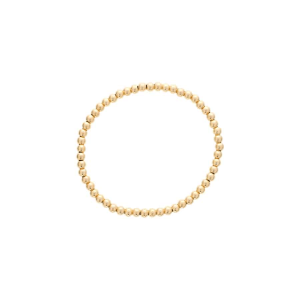 4MM Gold-Filled Bead Stretch Bracelet by Dee Berkley