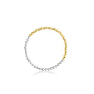 4MM Gold-Filled & Sterling Silver Bead Half Bracelet by Dee Berkley