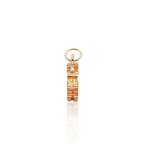 Estate 14K Yellow Gold Totem Charm Pendant