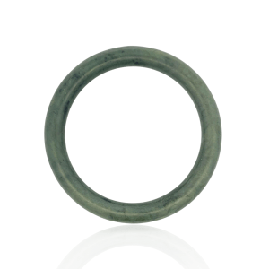 Estate Solid Nephrite Jade Bangle Bracelet