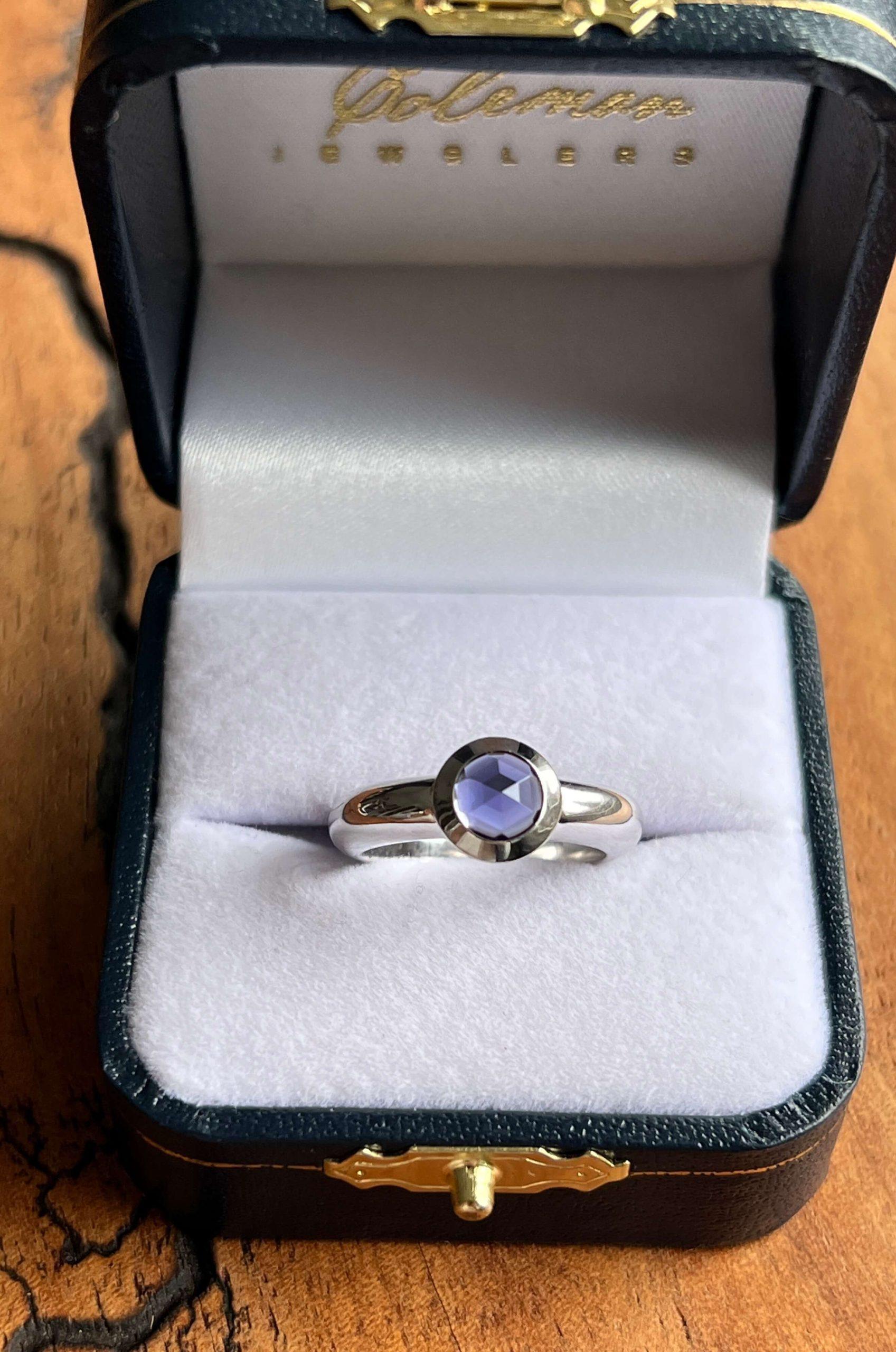 Estate 18K White Gold Tiffany & Co. Tanzanite Ring