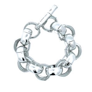 Estate Sterling Silver John Hardy Bamboo Link Bracelet