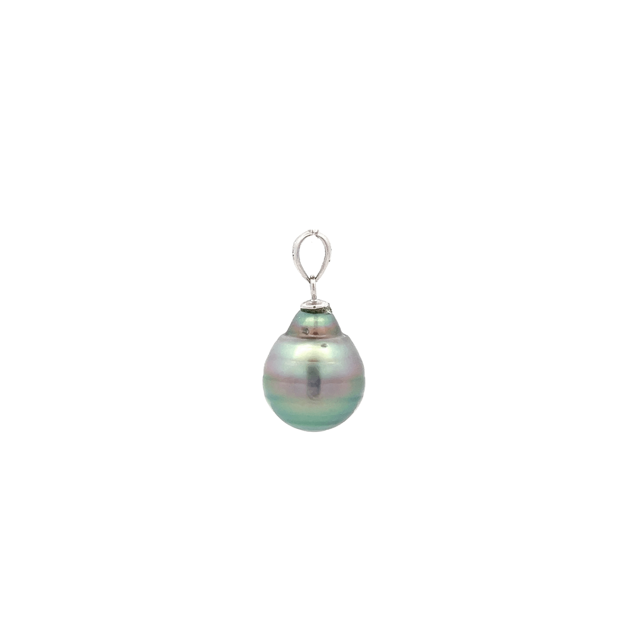 Estate Sterling Silver Silver Pearl Drop Pendant