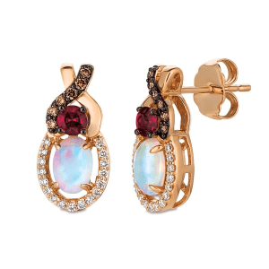 14K Rose Gold Oval Opal