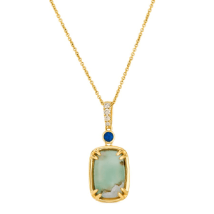 14K Yellow Gold 2.86CTW Aquaprase